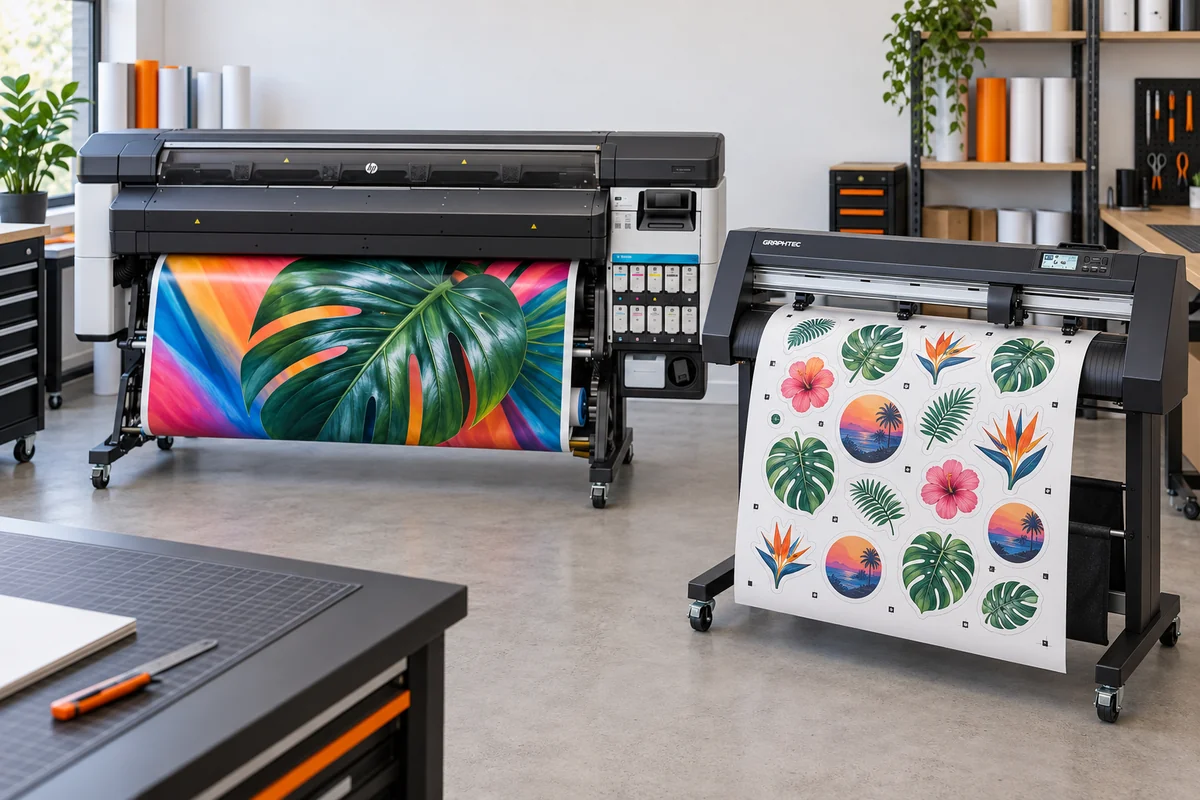 Drucktechnik für bedruckte Klebefolien